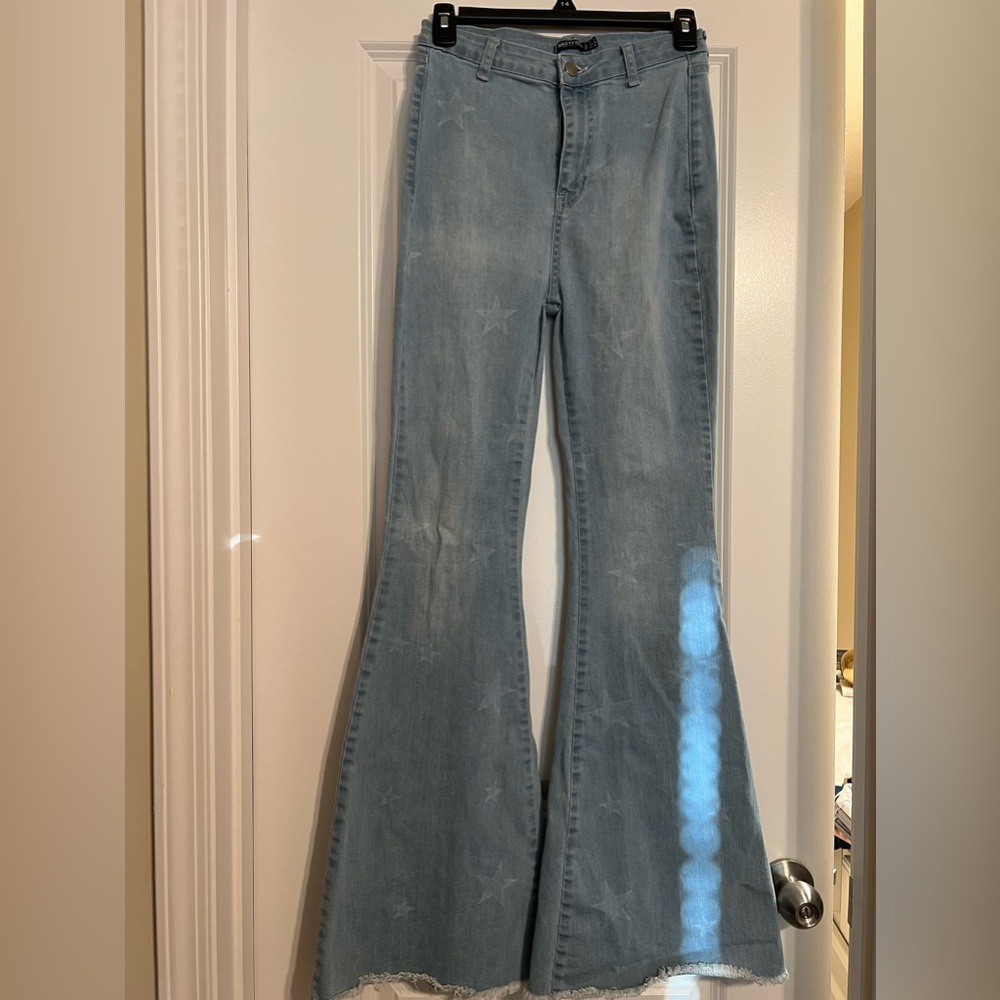 Bell bottomed jeans in used condition